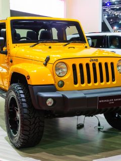 The Jeep Wrangler Sahara is on display at the International Motor Show 2014 , How Much Weight Can A Jeep Wrangler Carry?