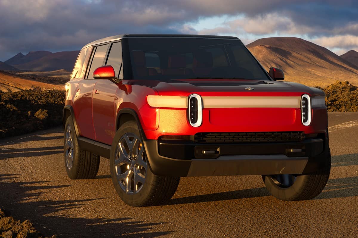 The Rivian R1S Adventure will be a hit with electric off-roaders.3D illustration.