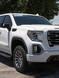 Used GMC Sierra 1500 AT4 pickup truck. With supply issues, GMC is buying and selling used and pre-owned vehicles to meet demand., What Are The Biggest Tires That Fit A Stock GMC Sierra 1500?