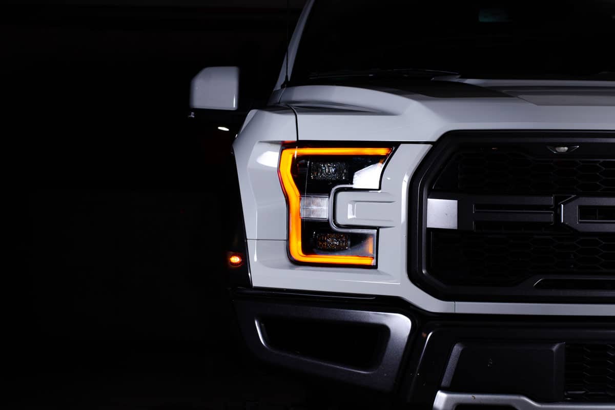 brand new Ford F150 white painted glossy orange amber lights