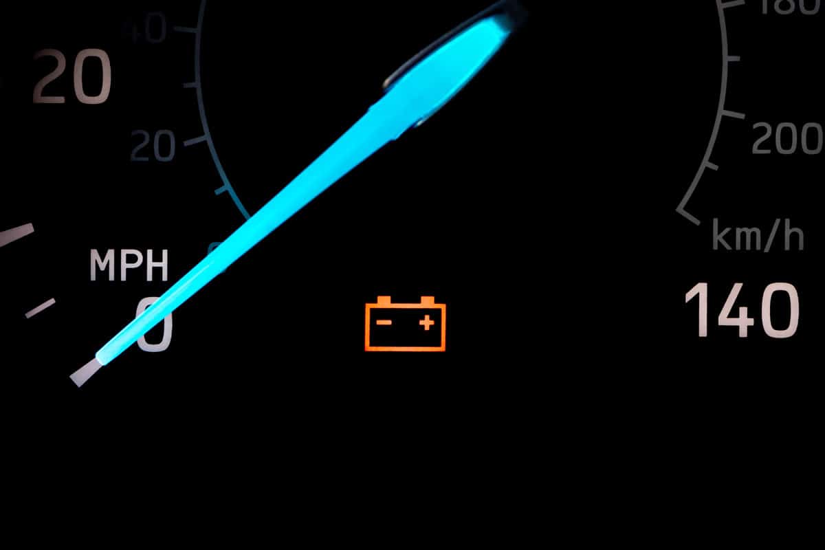 car battery warning light on dashboard