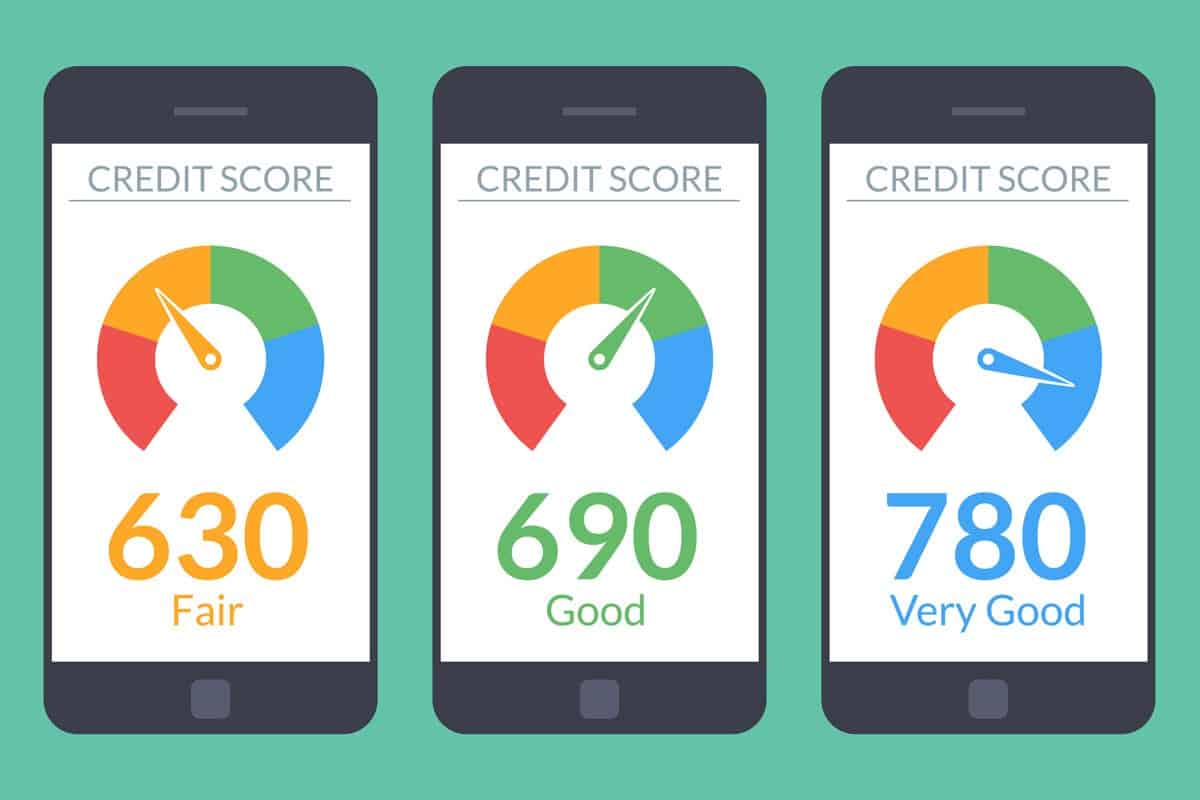 collection smartphones credit score app on