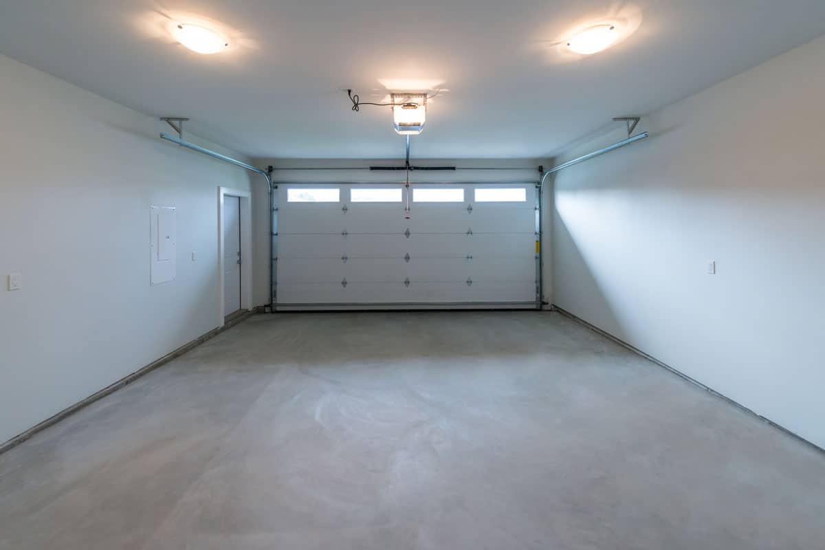 interior empty garage residential house inside