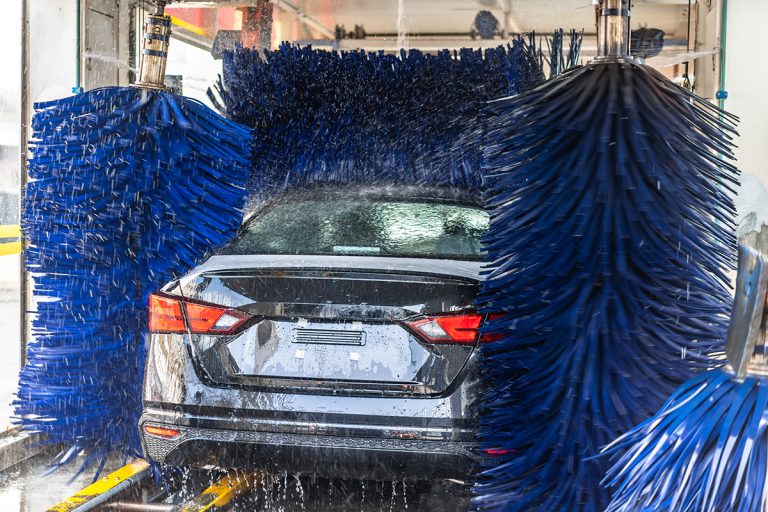 Car going through an automated car wash machine, Can You Go Through A Car Wash With A Roof Rack?