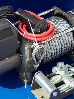 Car winch with a steel cable and a hook, How To Wire A Hitch Mounted Winch [Step By Step Guide]