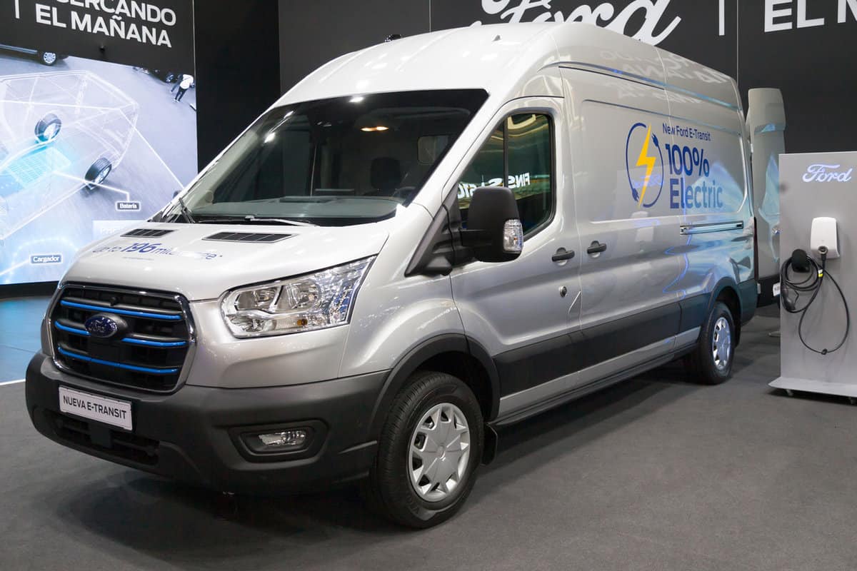  Ford E-Transit showcased at Automobile Barcelona 2021 