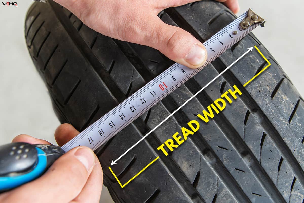 How do you measure tread width