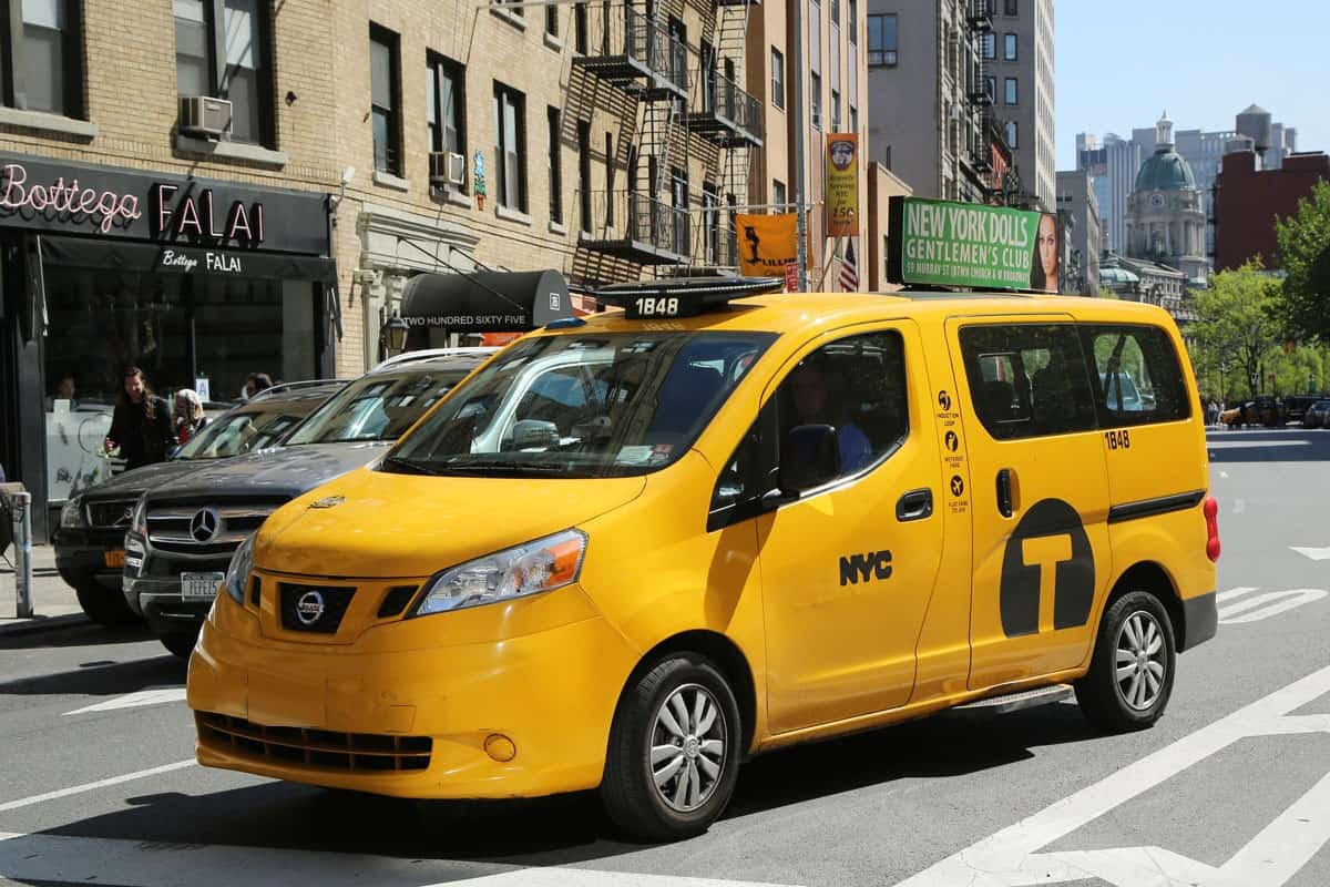 New York City Taxi. The Nissan NV200 was designed specifically for use as a taxi in New York City and was named Taxi of Tomorrow