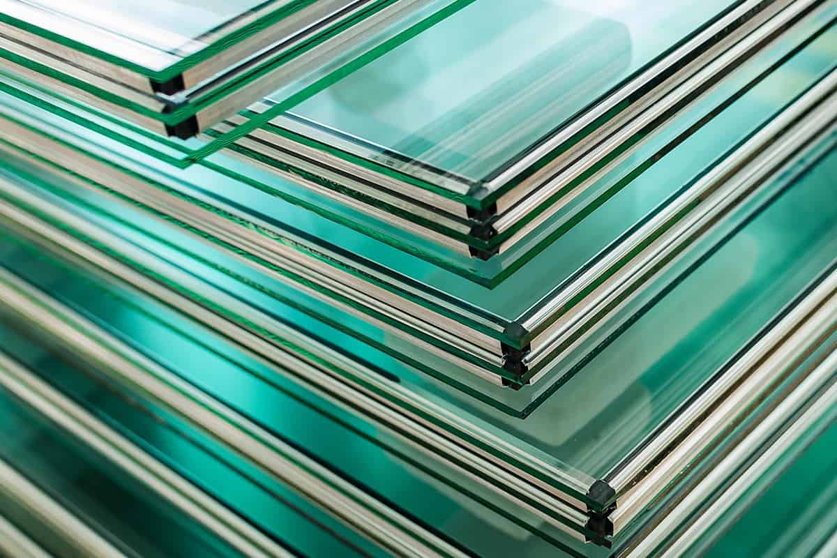 Tempered clear float glass panels cut to size