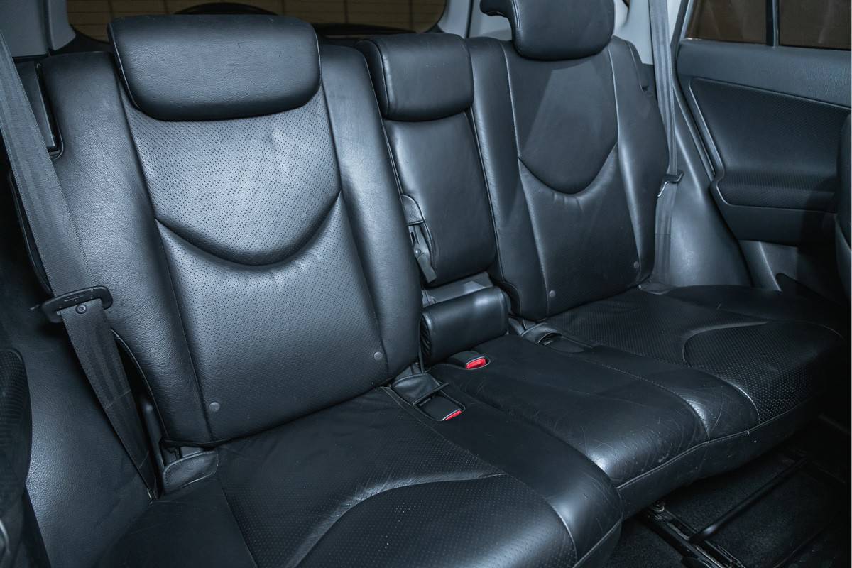  Toyota RAV-4, rear passenger seats in modern car, side view