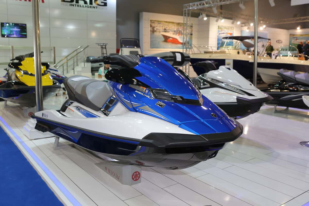 Yamaha WaveRunner on display at CNR Eurasia Boat Show in CNR Expo Center