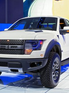 brand new Ford f150 glossy white 2014 on the Ford dealership, 5.4 Triton Engine Rough Idle No Codes - What To Do?