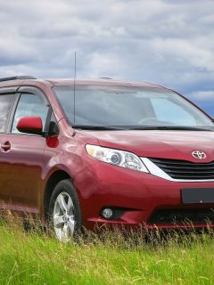 brand new Toyota sienna red paint on the middle of a grassy field, How To Disable A Toyota Sienna Alarm