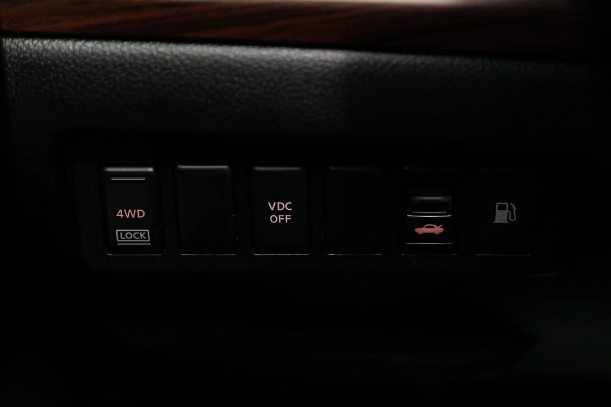 car vehicle vcd off mode on the dashboard panel