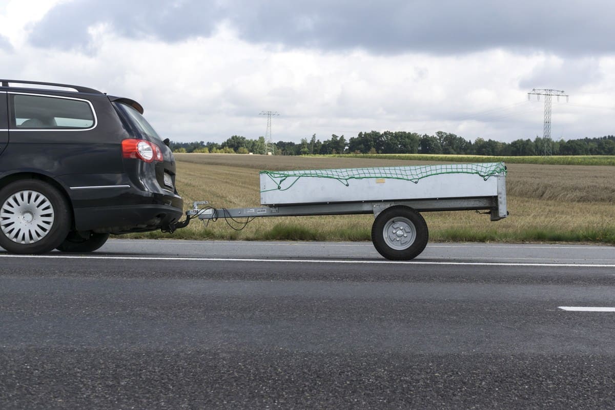 car with trailer