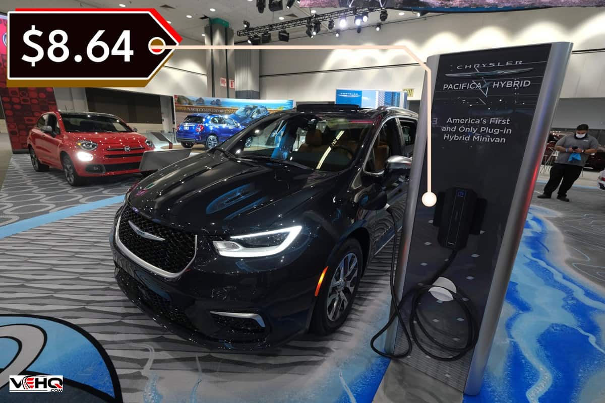 A Chrysler Pacifica Hybrid vehicle is displayed at the 2021 LA Auto Show media day in Los Angeles, How Much Do You Need To Charge A Chrysler Pacifica Hybrid?