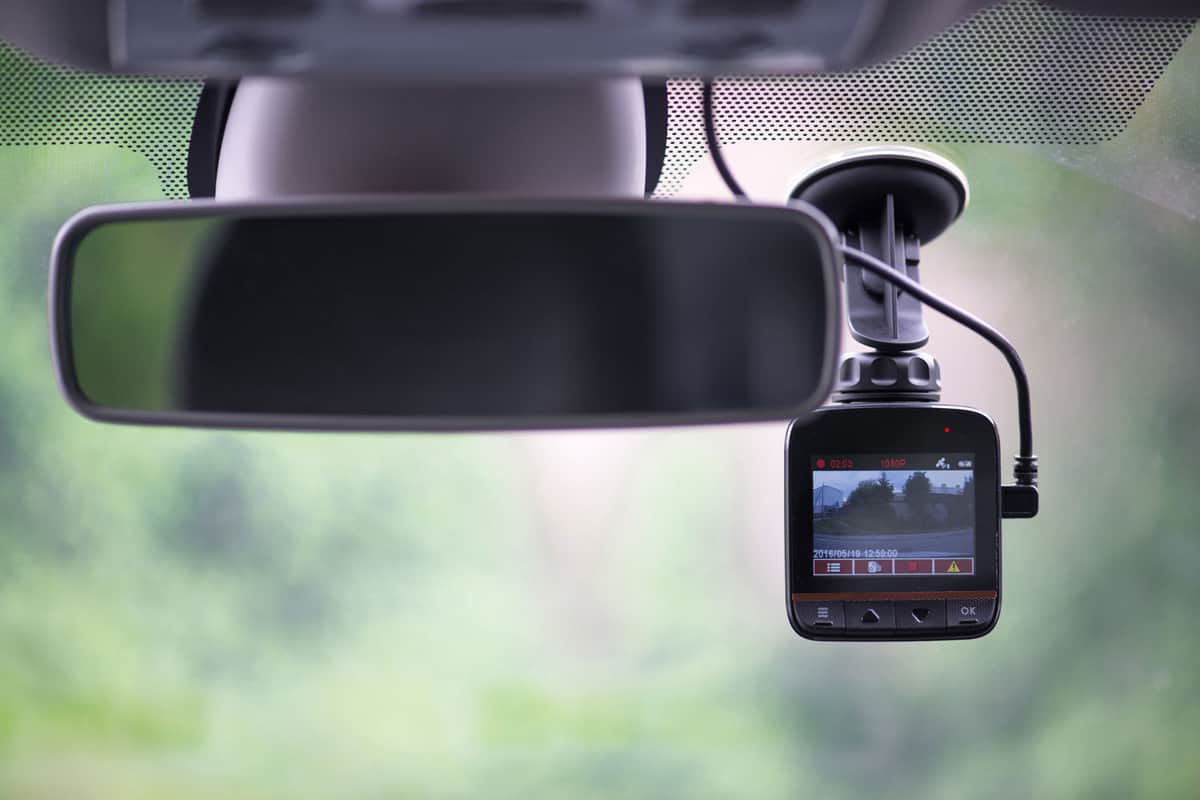 Dash camera in car 