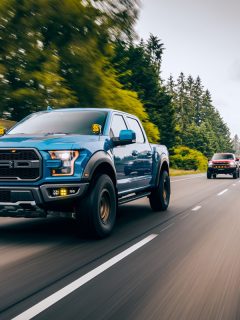 Ford Raptor driving around streets and dirt backroads, Does Raptor Liner Fade Or Rust?
