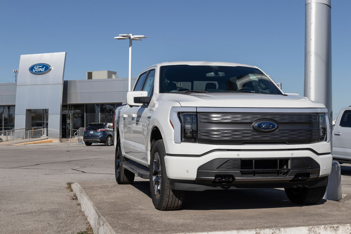 Ford offers the F150 Lightning all-electric truck in Pro