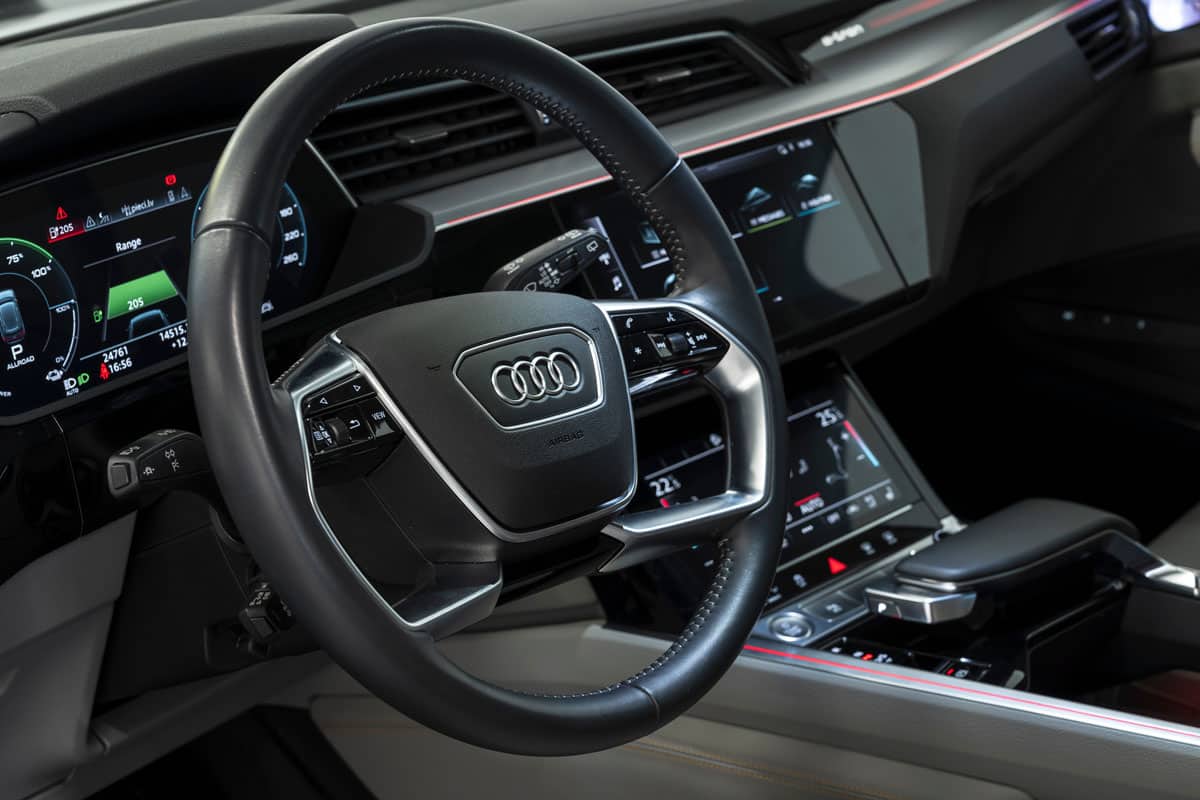 Interior of an Audi car