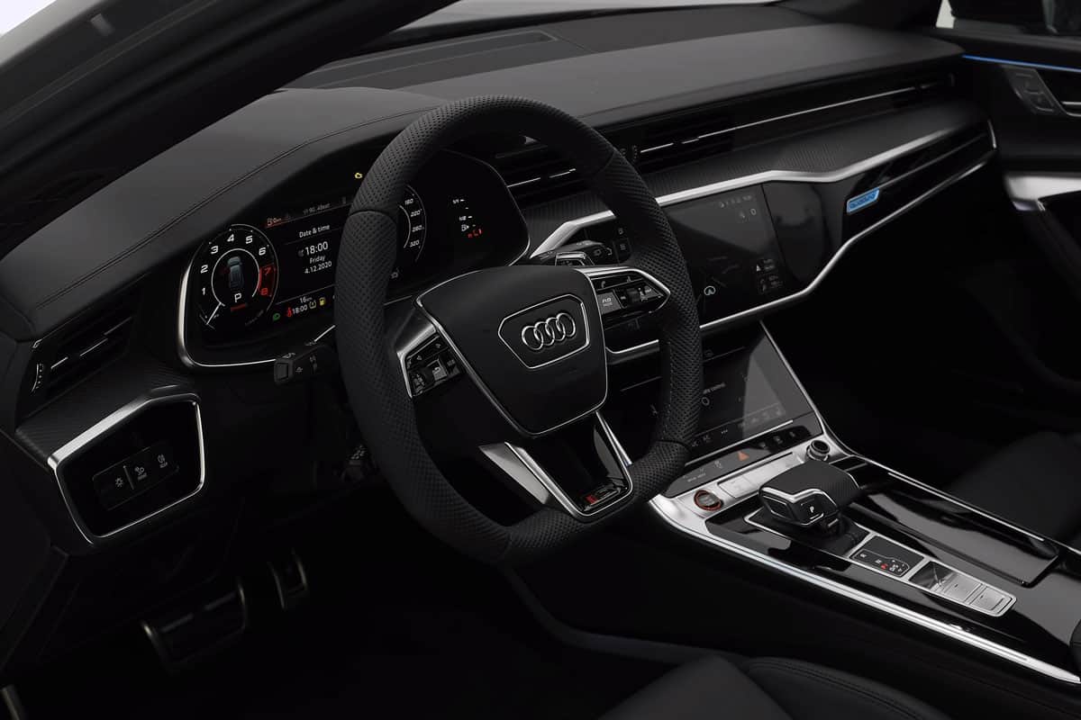 Luxurious interior of an Audi vehicle