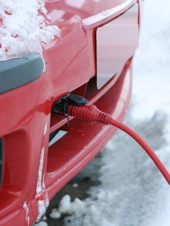 Power cord of the block heater connected to the car engine in winter, Will A Block Heater Ungel Diesel?