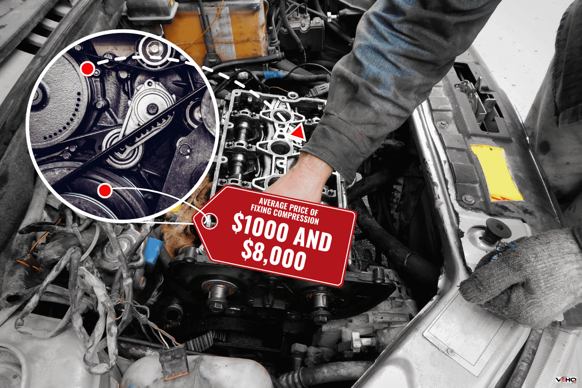 Repair of an internal combustion engine. Engine assembly. Sealant application on a camshaft bed. Applying sealant with your finger. - How To Fix High Engine Compression