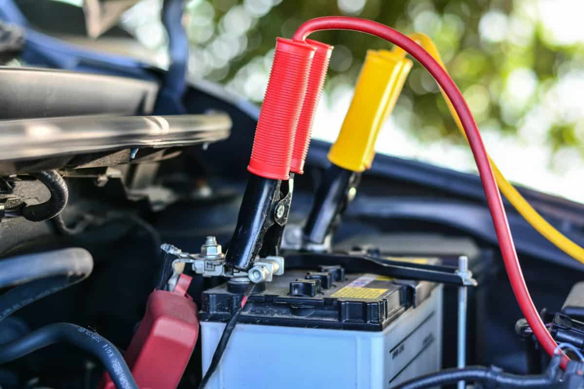 Charging car with electricity trough cables
