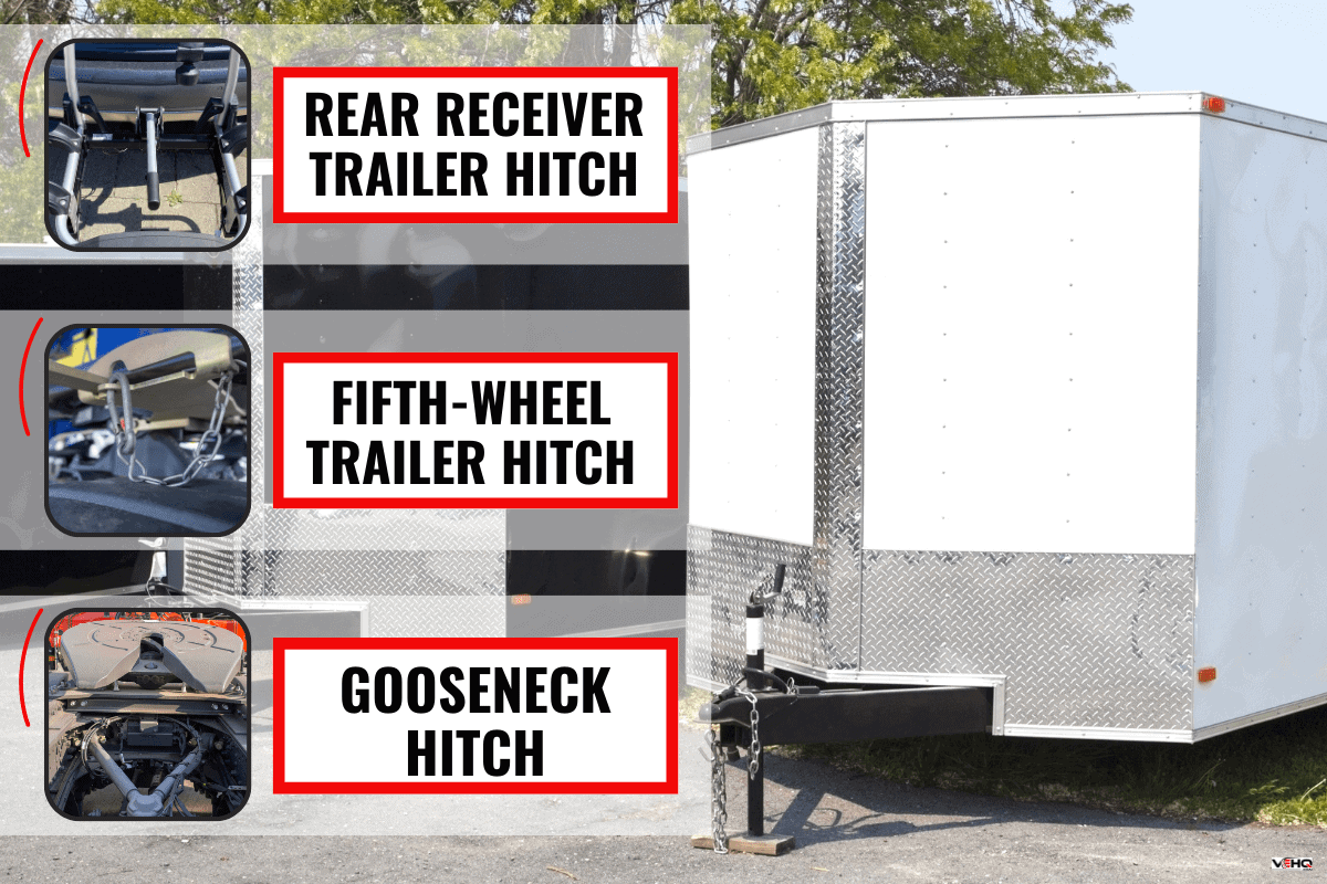 Three black and white transport trailers for sale or rent in a row. - Can You Weld A Trailer Ball?