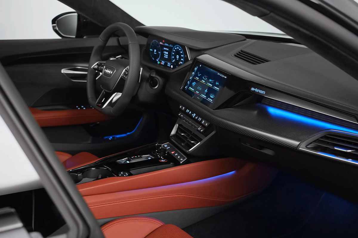 cool Audi interior seats and elegant dashboard