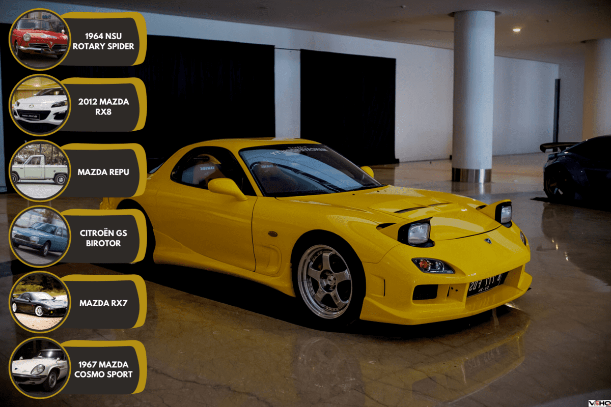 yellow Mazda RX-7 FD3S in car modification show, Are Rotary Engines 2 Stroke