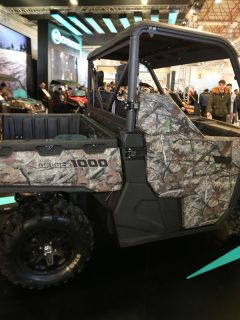 ISTANBUL, TURKEY - FEBRUARY 23, 2019 Cfmoto UForce 1000 ATV on display at Motobike Istanbul in Istanbul Exhibition Center, The Biggest Four-Wheeler In the World
