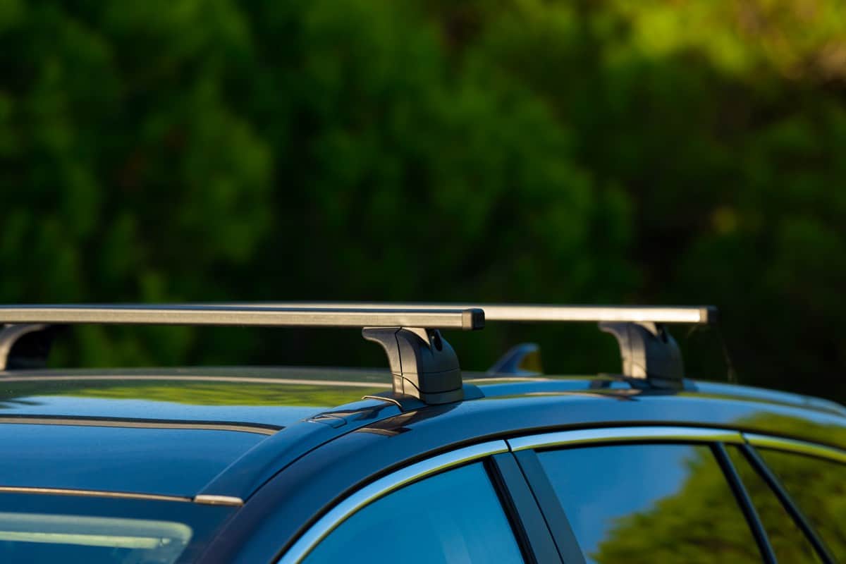 Roof rack on station wagon or estate car