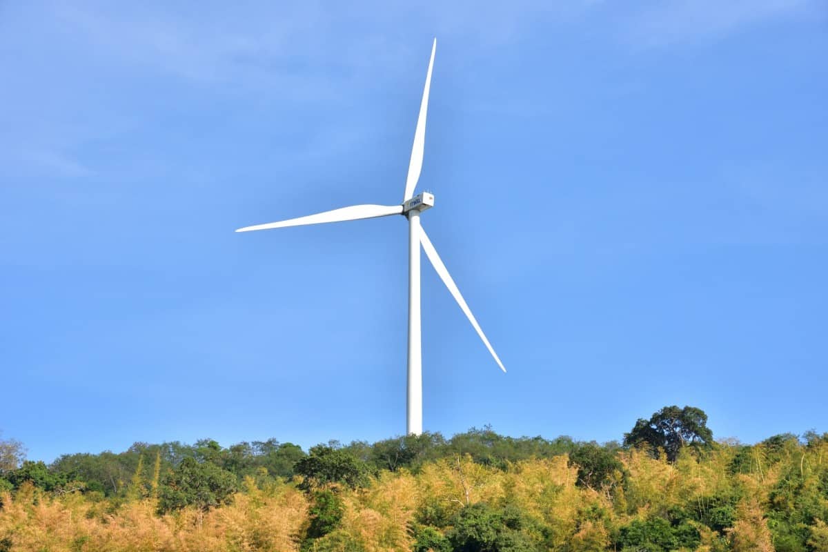 Thailand Wind Turbines Taken at Nakhonrachasima Taken date on November 6, 2018