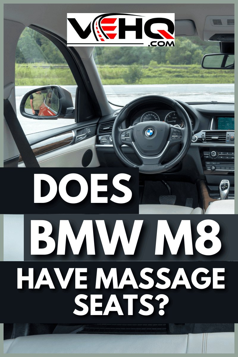 -BMW X4 luxury crossover SUV with white, cream upholstery leather interior, bright and clean, with red stitching accents, detail photo, close up, inside the car. - Does BMW M8 Have Massage Seats?