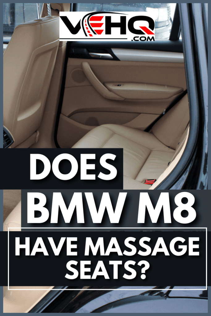 Black car BMW X3 XDrive F25 2012. Сar interior. Rear seats left view. BMW leather interior. Editorial photo.