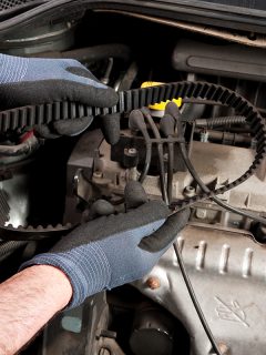 Mechanical holding a timing belt, Timing is Everything: How Long Does it Really Take to Replace a Timing Belt?