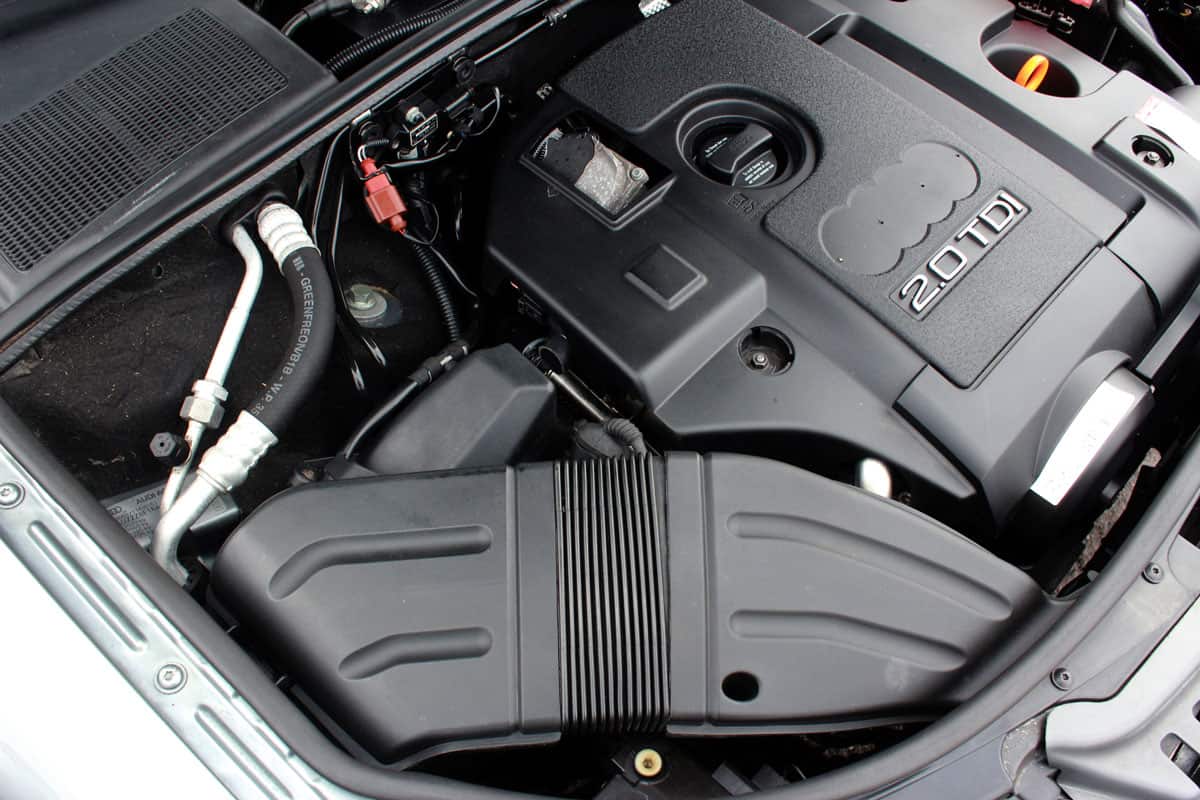 A powerful Audi A4 2.0 TDI engine