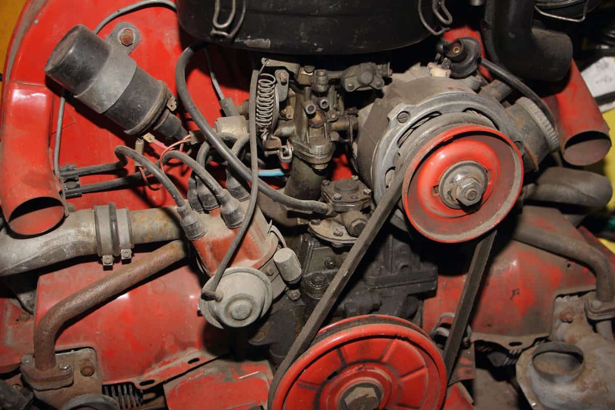 Old car engine