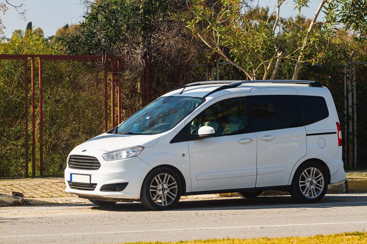 Ford Transit parked on the side of the road