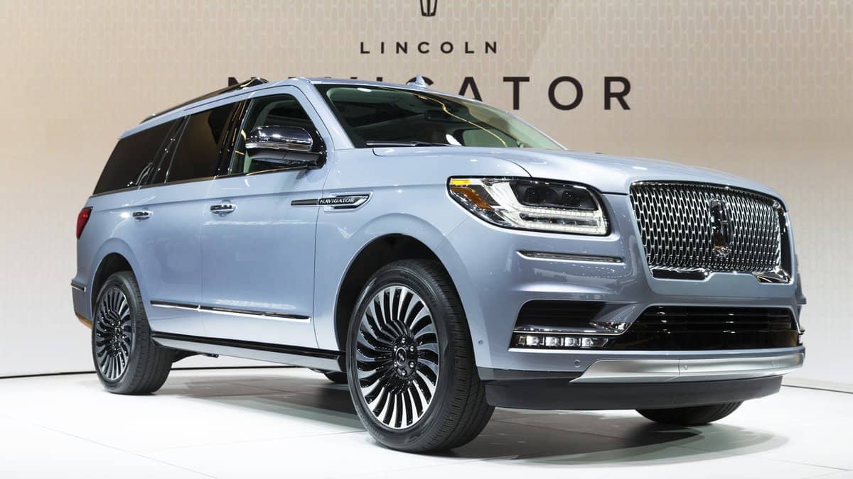 Lincoln Navigator concept car unveiled at New York International Auto Show at Jacob Javits Center
