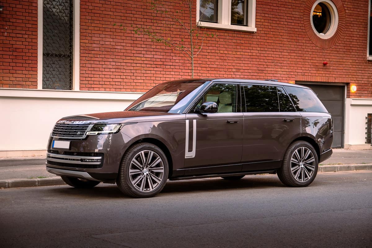 A luxurious brown colored Range Rover
